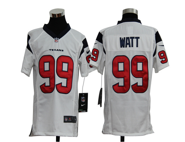 white #99 JJ Watt Nike Houston Texans Youth jersey