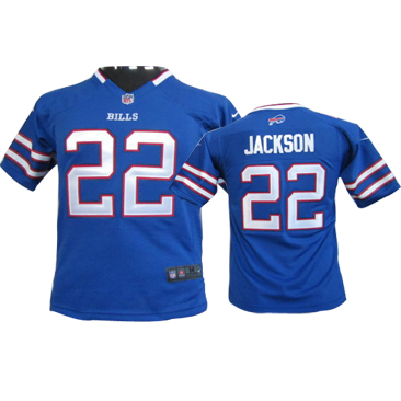 Nike Youth jackson blue jersey, buffalo bills #22 jersey