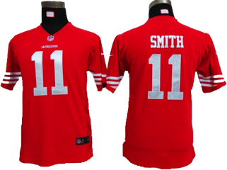Nike Youth Smith red jersey, San Francisco 49ers #11 jersey