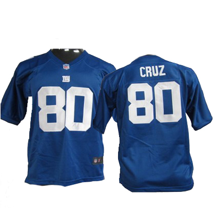 Giants #80 Cruz blue Youth Nike NFL Jersey