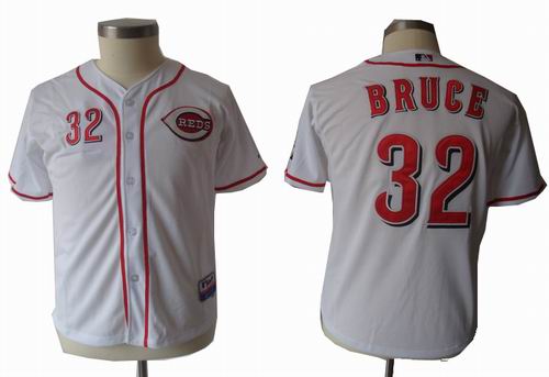 #32 Bruce White Cincinnati Reds Youth MLB Jersey