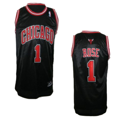 Chicago Bulls #1 Derrick Rose black NBA Youth Stitched jersey