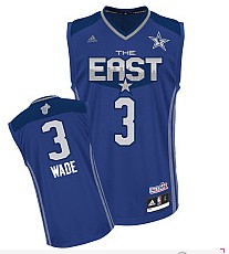 Dwyane Wade blue jersey, 2011 All Star #3 adidas Official NBA Eastern Conference Youth jersey