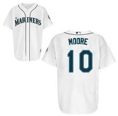 Moore White MLB Mariners Jersey