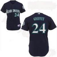 Ken Griffey Navy Blue Mariners Stitched Cool Base Jersey