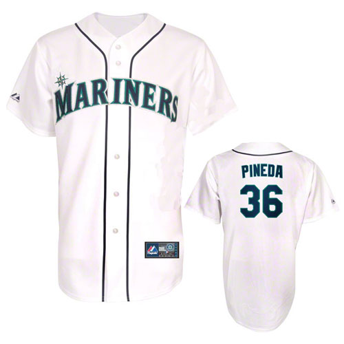 Pineda White Jersey, MLB Seattle Mariners #36 Jersey