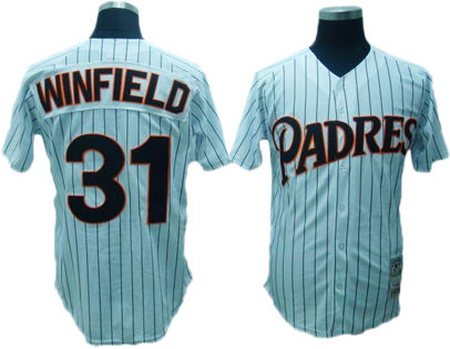 #31 Winfield White MLB San Diego Padres Jersey