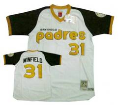 Winfield Jersey White #31 MLB San Diego Padres Jersey