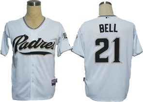 MLB San Diego Padres #21 Bell Jersey in White