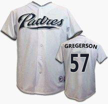 Gregerson Jersey White #57 San Diego Padres Jersey