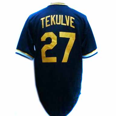 Kent Tekulve Blue MLB Pirates Jersey