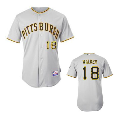 Pirates #18 Neil Walker Embroidered Grey MLB Jersey