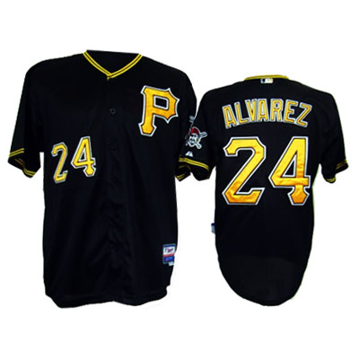 Pittsburgh Pirates #24 Alvarez Black Jersey