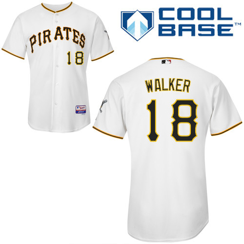 Pittsburgh Pirates #18 Neil Walker White Cool Base Jersey