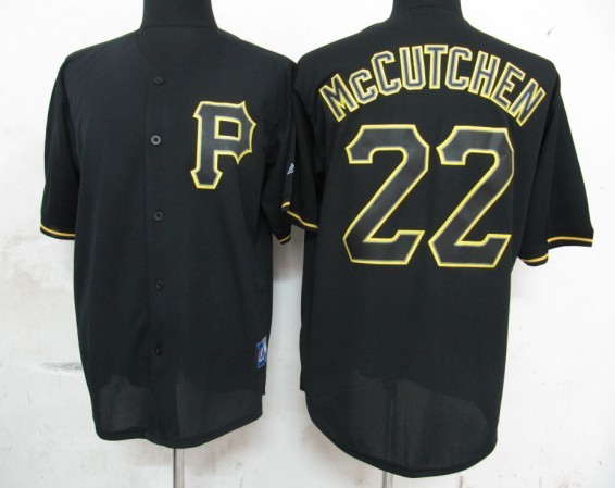 Pittsburgh Pirates #22 McCUTCHEN Black Fashion MLB Jersey