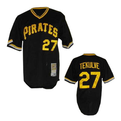 Pittsburgh Pirates #27 Dave Tekulve Black MLB Jersey