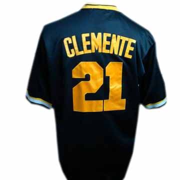 Roberto Clemente Jersey: #21 MLB Pittsburgh Pirates Jersey in Blue