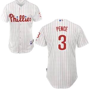 White Hunter Pence MLB Philadelphia Phillies #3 Jersey