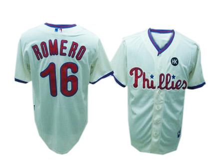 Romero Jersey Cream #16 MLB Philadelphia Phillies Jersey