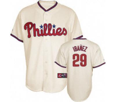 Cream #29 Ibanez Philadelphia Phillies Jersey