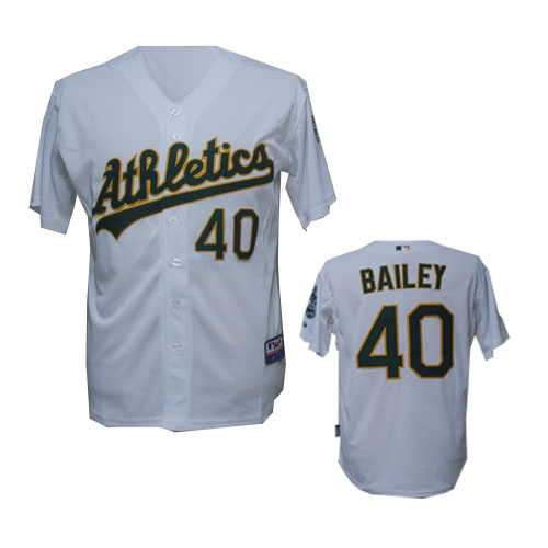 Bailey Jersey White #40 MLB Oakland Athletics Jersey