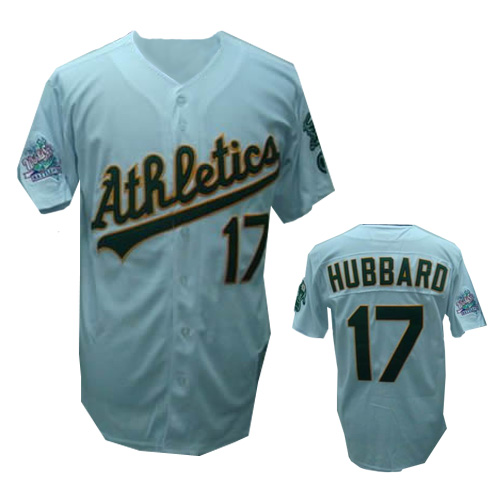 White Hubbard jersey, Oakland Athletics #17 MLB M&N jersey