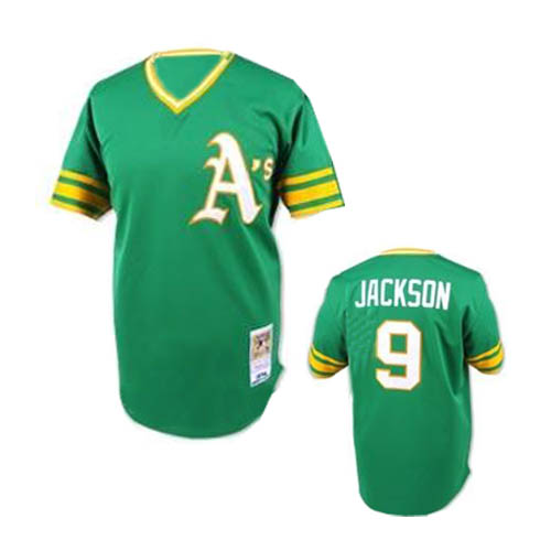 Green Jackson MLB Oakland Athletics #9 Jersey