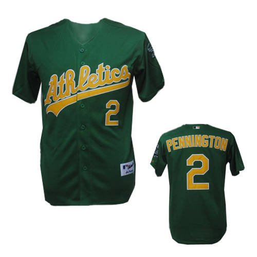 #2 Pennington Green Oakland Athletics MLB jersey