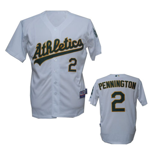 White Pennington jersey, Oakland Athletics #2 MLB jersey