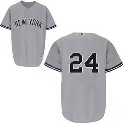 #24 Robinson Cano Grey New York Yankees MLB Stitched jersey