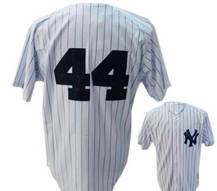 MLB #44 white Jackson New York Yankees jersey