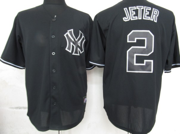 #2 Jeter black New York Yankees MLB Fashion jersey