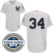 #34 white A.J. Burnett New York Yankees jersey