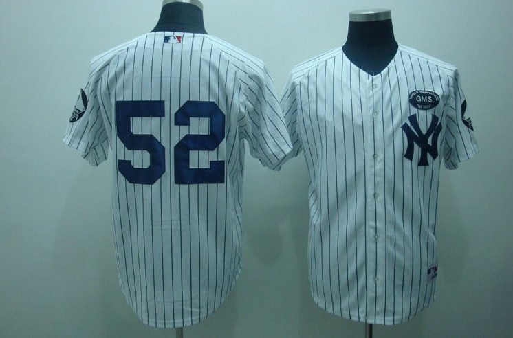 White C.C. Sabathia MLB New York Yankees #52 Jersey