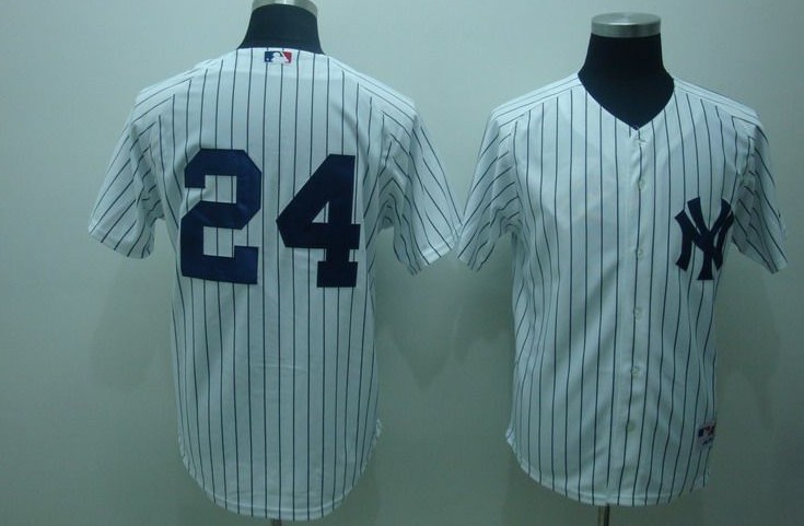 Yankees #24 Robinson Cano White MLB Jersey