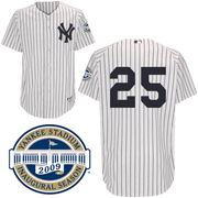 White Mark Teixeira Yankees #25 Jersey