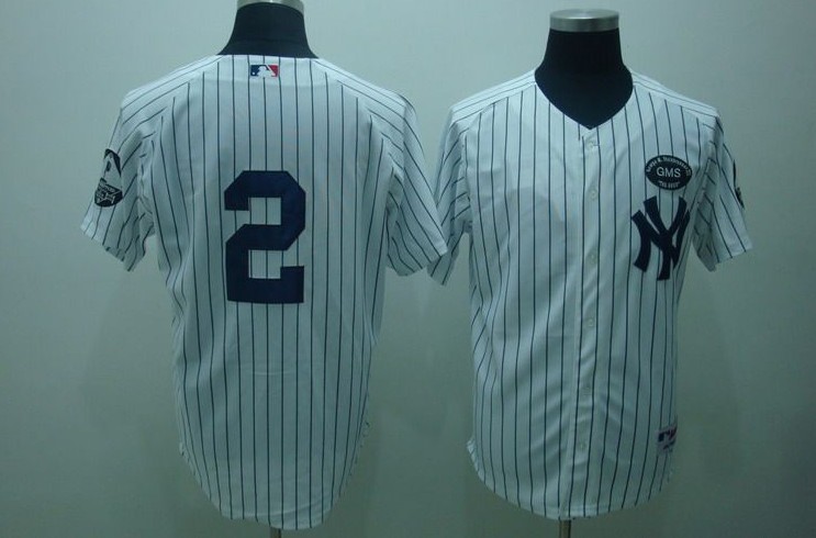 #2 Derek Jeter White New York Yankees MLB jersey