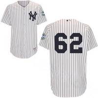 New York Yankees #62 Joba Chamberlain Pinstripe White MLB jersey