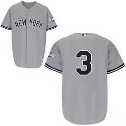 #3 Babe Ruth Stitched Grey New York Yankees MLB jersey