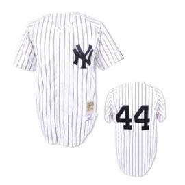 MLB Throwback #44 White Reggie Jackson New York Yankees jersey