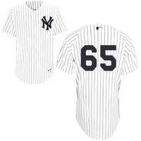 New York Yankees #65 Phil Hughes Stitched MLB jersey in white