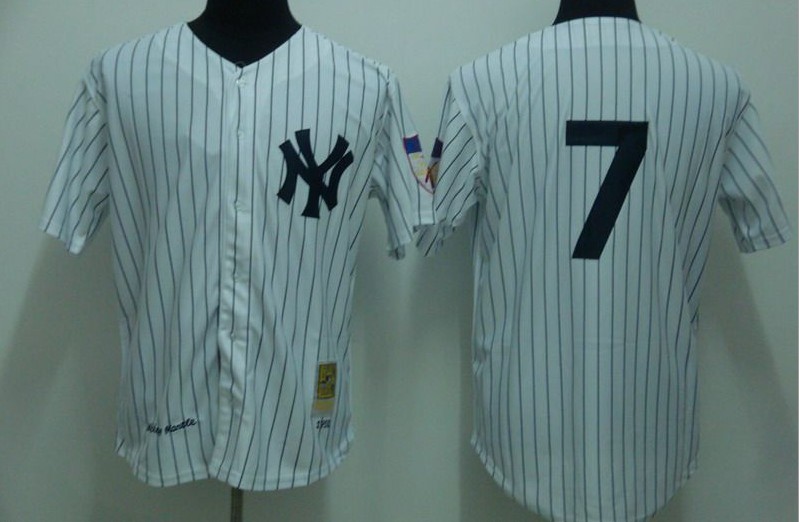 Mantle White jersey, New York Yankees #7 MLB jersey