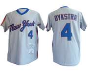 Grey Dykstra Mitchell and Ness MLB New York Mets #4 Jersey