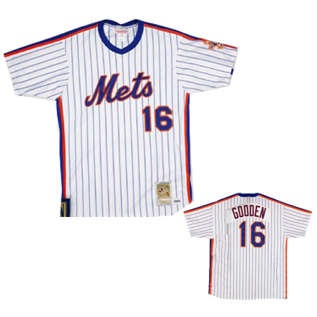 New York Mets #16 Gooden MLB Jersey in White