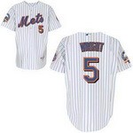 Mets #5 David Wright White MLB Jersey