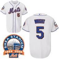 New York Mets #5 David Wright MLB Jersey in White