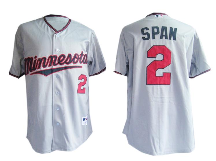 Grey Twins Span MLB Jersey