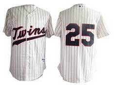 Minnesota Twins #25 Thome  Cream MLB Jersey