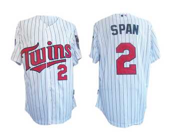 #2 Span   White Minnesota Twins MLB Jersey