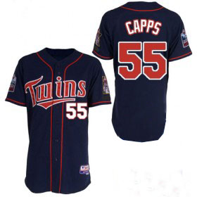  Dark Blue Minnesota Twins Capps MLB #55 Jersey